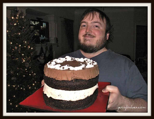 Birthday Man and Mega Cake