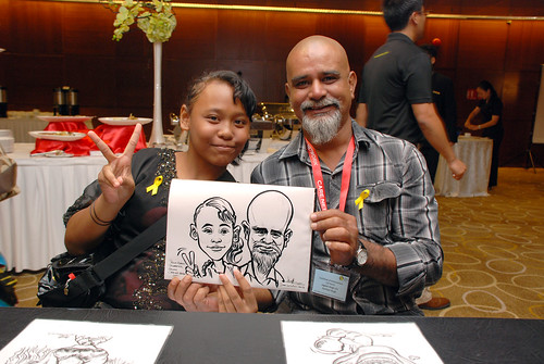 Caricature live sketching for SCORE – Yellow Ribbon Celebrating 2nd Chances 2011 - 11