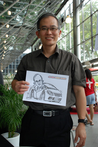 Caricature live sketching for Tan Chong Nissan Almera Soft Launch - Day 2 - 10