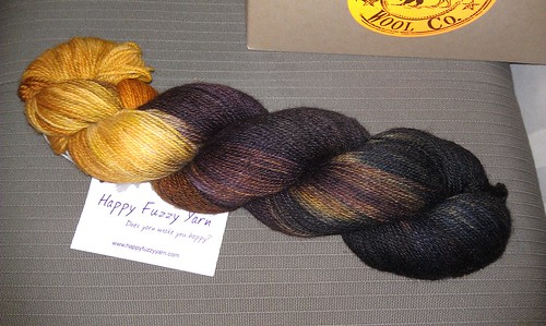 Chocolate and Butterscotch Sock yarn for SBL