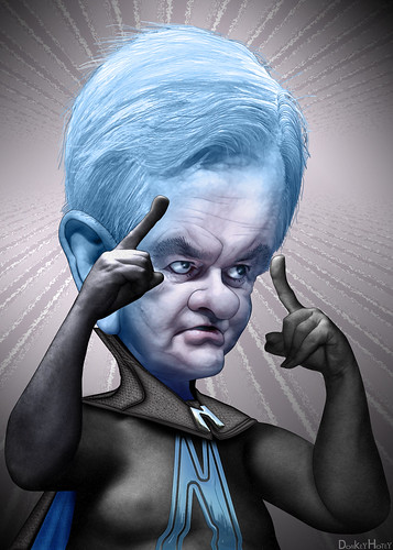 Newt Gingrich - megaNewt Caricature