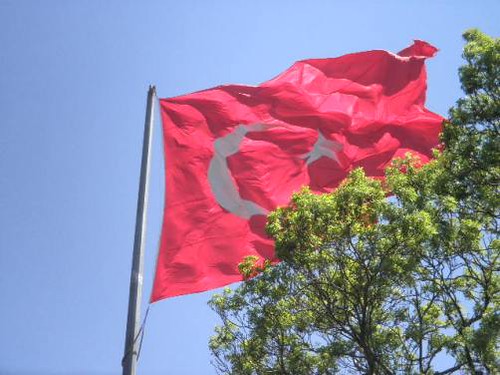 Istambul - Bandeira da Turquia