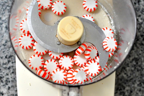 Peppermint Sandwich Cookies with Candy Cane Bits
