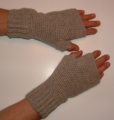 Men's Crocheted Fingerless Gloves