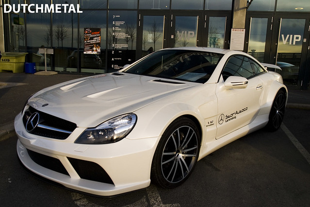 It is white but it is the Black Series from the Mercedes SL65 AMG