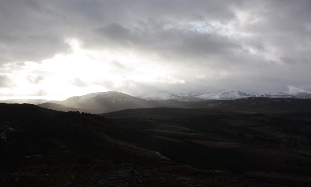 Rays over the Lochnagar Massif