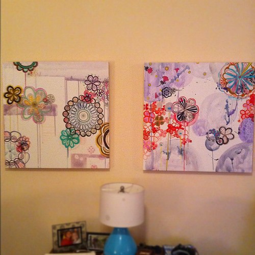 Two paintings in my living room #somethingimade #janphotoaday #day25