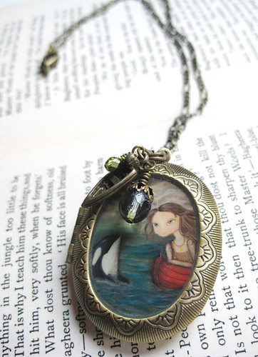 Antique Locket - Sarah and the Orca