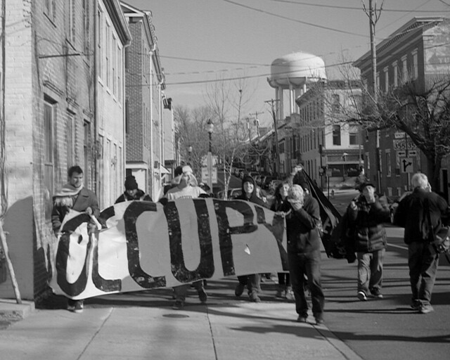 Activists take to the streets of Frederick.