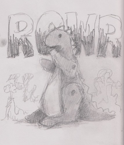 Drawing three - ROWR!