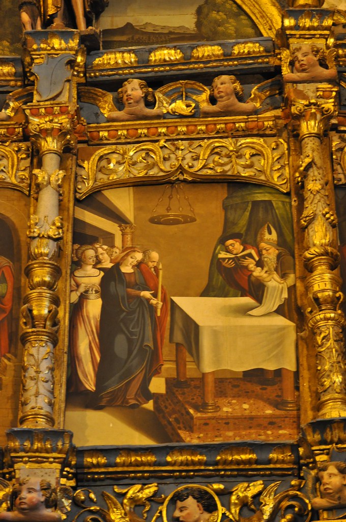 La presentación de Jesús en el templo, del retablo de San Miguel de Rozas (Soba)