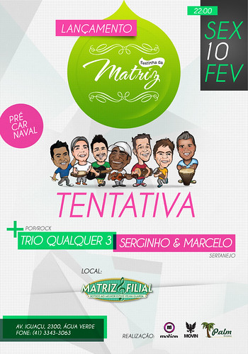 Flyer Festinha da Matriz by chambe.com.br
