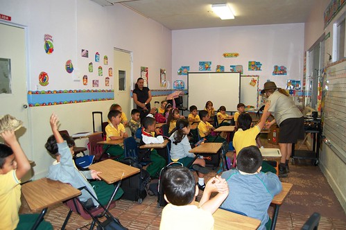 First graders of the Interamerican University Elementary School in San German