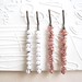 .White Pearl or Blushing Pink beaded bobby pins handmade for holidays party fun times