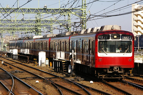 Keikyu 800 series in Kawasaki station, Kawasaki, Kanagawa, Japan /Dec 31,2011