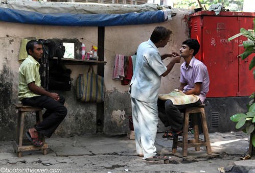 Street Barbering, Mumbai