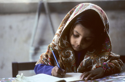 Portrait of Pakistani Schoolgirl