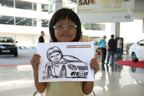 Caricature live sketching for Tan Chong Nissan Motor Almera Soft Launch - Day 4 - 10