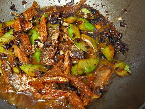 IMG_2021 豆豉鲮鱼炒苦瓜 , salted black beans with fish and bittergourd