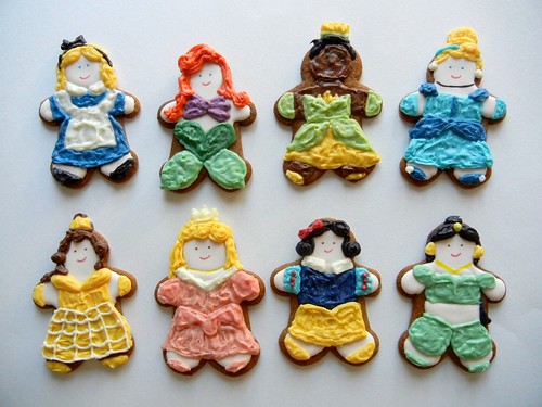 disney princess gingerbread cookies