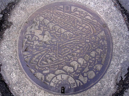 Fukushima, Fukushima manhole cover（福島県福島市のマンホール）