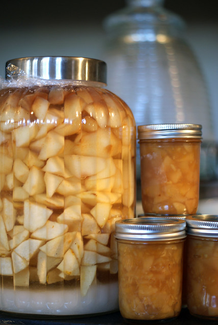 Pear Rum Pot and Pear Ginger Preserves