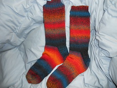 Andy's Herbstsonne socks finished
