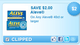 Aleve 40ct Or Larger Coupon