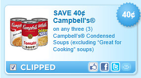 Campbells Condensed Soups (excluding Great For Cooking Soups) Coupon