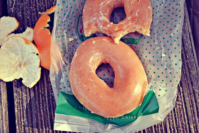 doughnuts + clementine