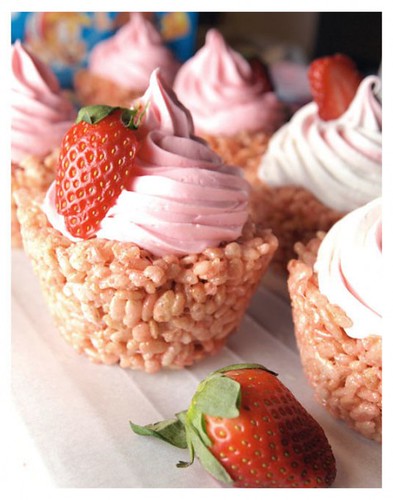 Finalist 24: Strawberry Rice Krispie Cupcakes