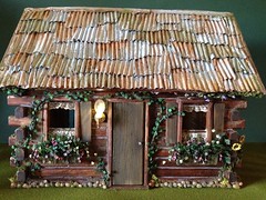 Fairytale log cabin front