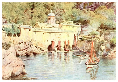 002-San Fruttuoso-An artist in the Riviera (1915)-Walter Tyndale