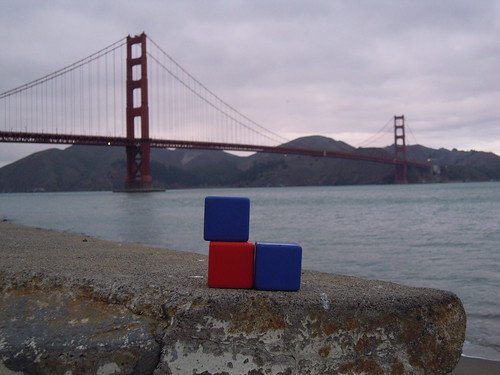 WebRatio Cubes at the Golden Gate bridge,  San Francisco, CA.
