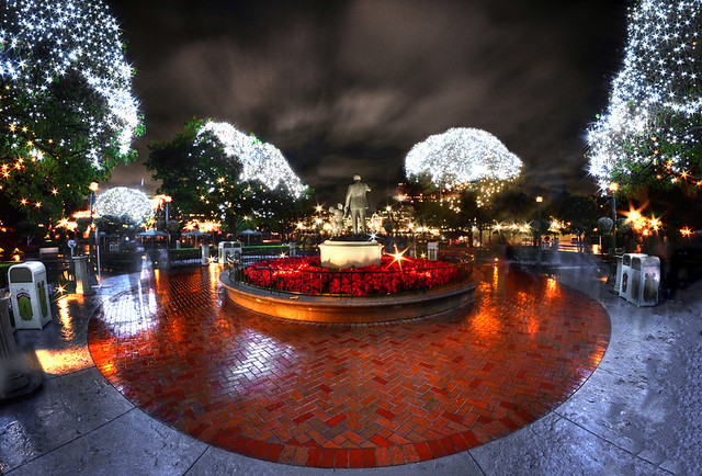 A Fish Eyed View Of Christmas At Disneyland