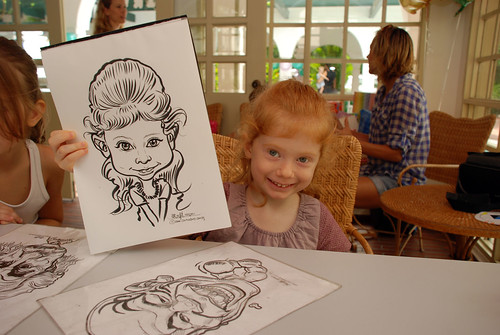 caricature live sketching for children birthday party 08 Oct 2011 - 4