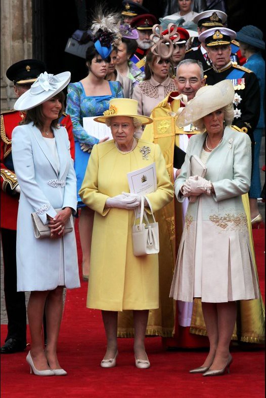 Carole Middleton, Queen Elizabeth II & Camilla, Duchess of Cornwall (Royal Wedding)