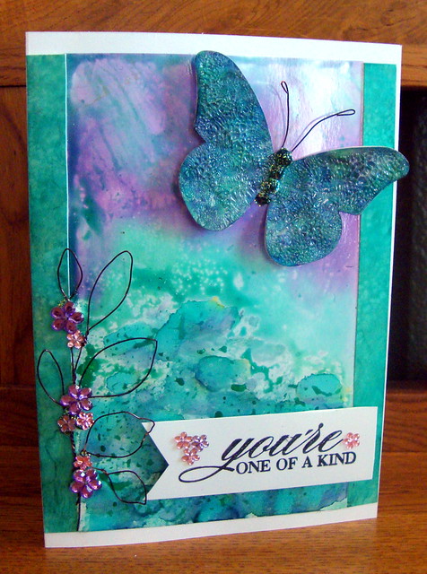 Lily Pad Chipboard Challenge - Card #1