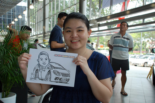 Caricature live sketching for Tan Chong Nissan Almera Soft Launch - Day 1 - 20