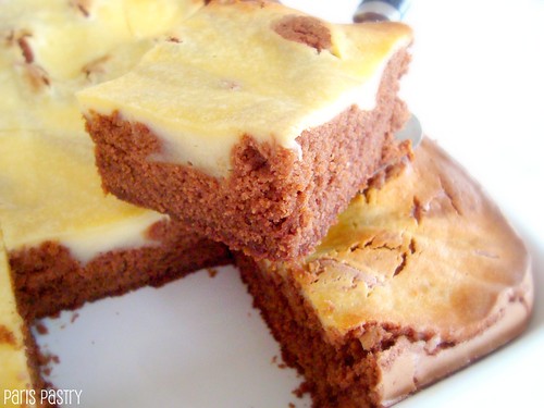 Cream Cheese Topped Brownies