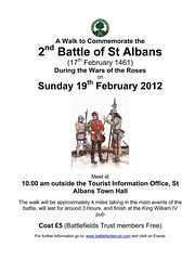 2nd Battle of St Albans 1461 - Battlefields Trust Walk, Sunday 19th February 2012.