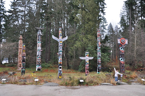 The Totem poles at Stanley Park
