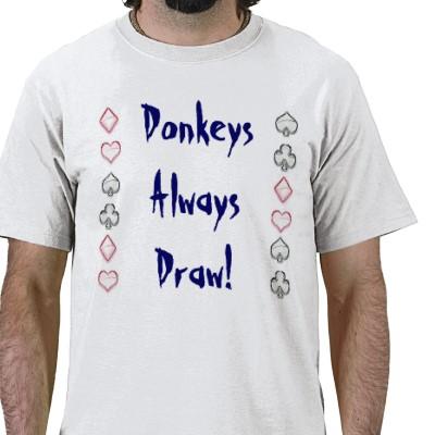 donkeys always draw
