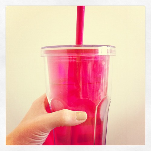 My favorite pink cup filled with #water #janphotoaday #day17