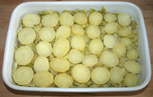 34 - Rest Kartoffeln darauf / Add remaining potato slices