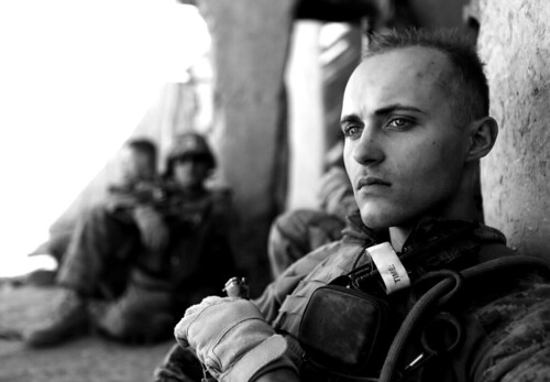 無料写真素材|戦争|兵士|アメリカ軍|モノクロ