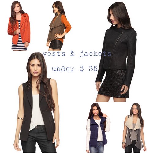 all vest & jackets by forever 21