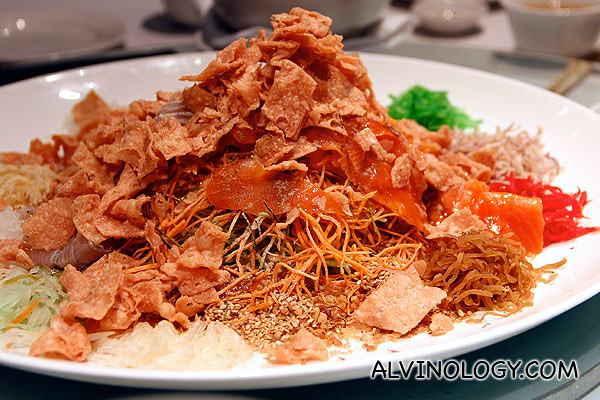 The Yu Sheng is ready for tossing