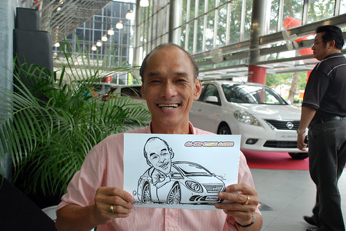 Caricature live sketching for Tan Chong Nissan Almera Soft Launch - Day 2 - 23