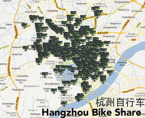 Hangzhou Bike Share Map